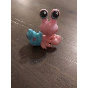 Littlest Pet Shop LPS #1403 Hermit Crab Pink With Blue Eyes Preowned